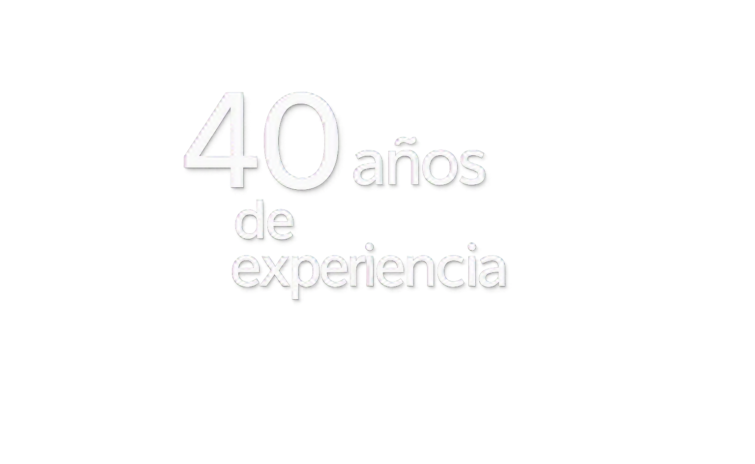 40 años de experiencia